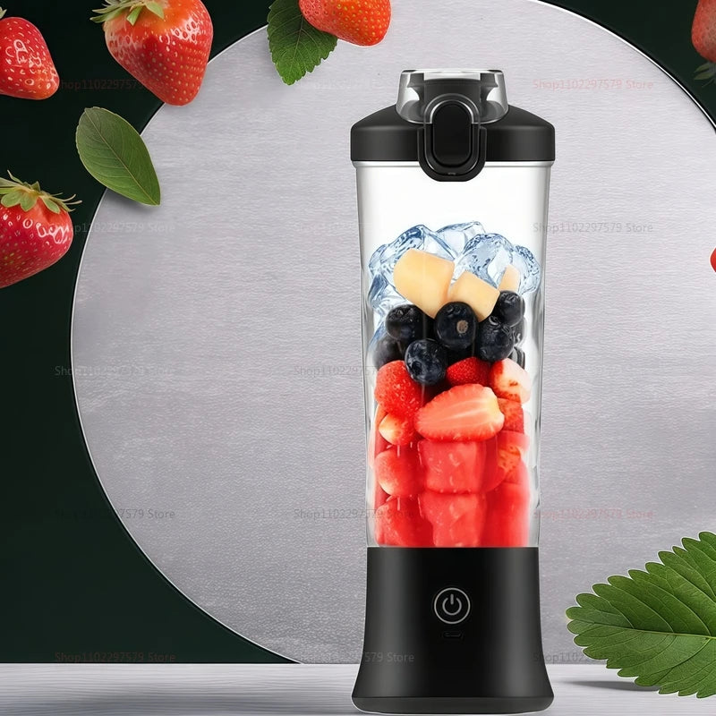 Electric Portable Blender 600ML Juicer Fruit Mixers USB Rechargeable Smoothie Juicer Cup for Shakes and Smoothies Mixer Machine