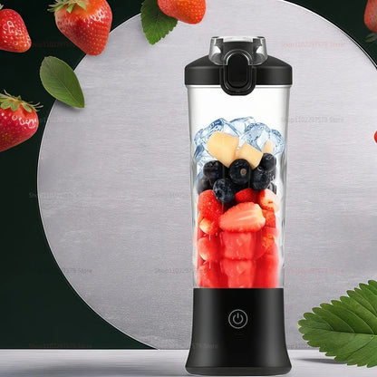 Electric Portable Blender 600ML Juicer Fruit Mixers USB Rechargeable Smoothie Juicer Cup for Shakes and Smoothies Mixer Machine